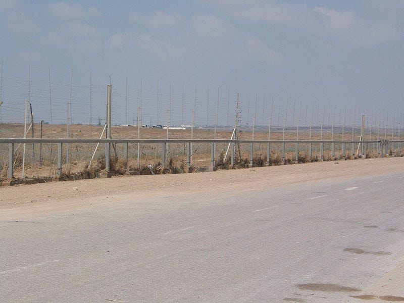 A fence in the desert